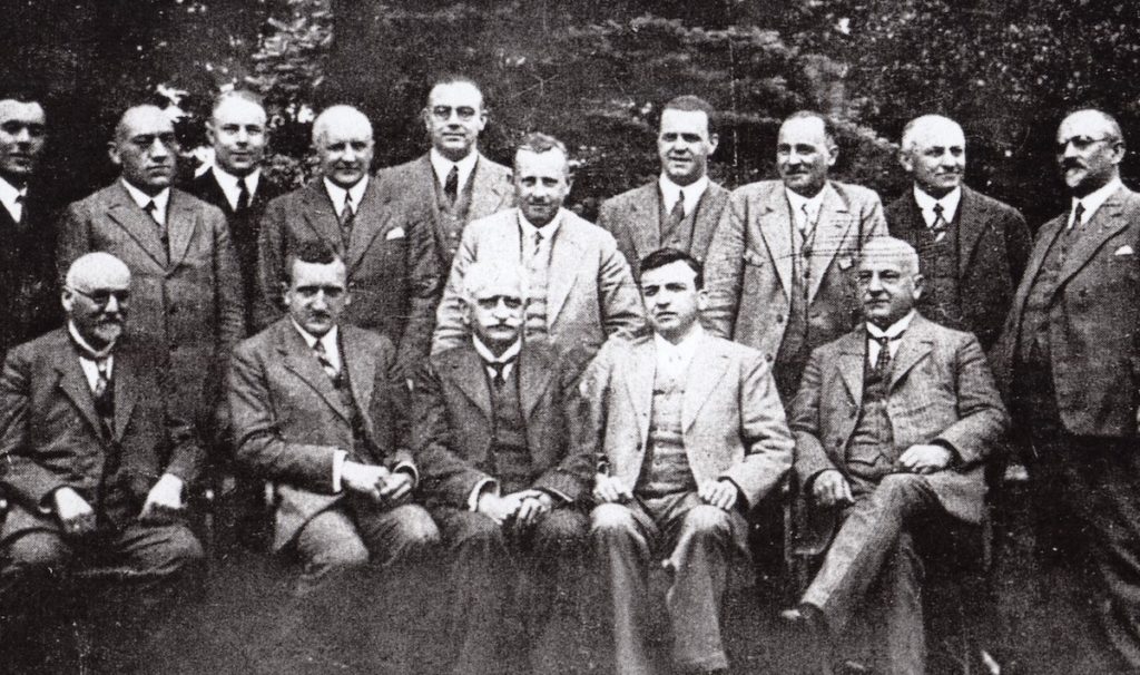 Gruppenbild mit Gustav und Robert Rheinberger